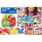 NÚMEROS AUTOADHESIVOS DE GOMA EVA COLORES SURTIDOS 3