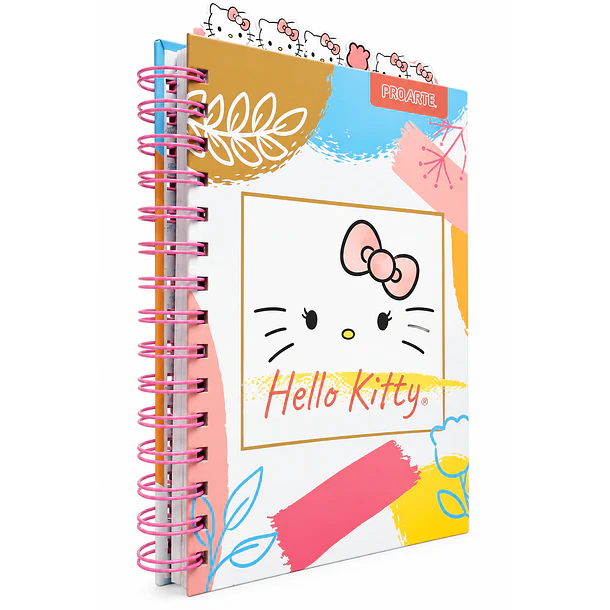 LIBRETA HELLO KITTY A5 CON SEPARADORES PROARTE 120 HOJAS 2