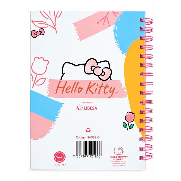 LIBRETA HELLO KITTY A5 CON SEPARADORES PROARTE 120 HOJAS 4