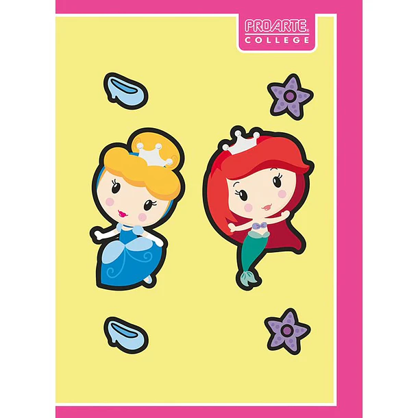 CUADERNO COLLEGE PRINCESAS KAWAII 80 HOJAS PROARTE 7