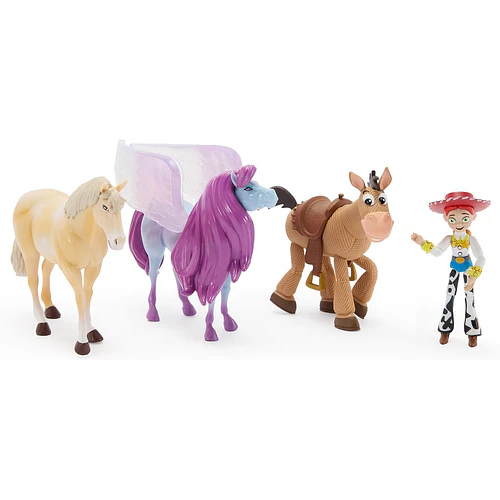 SET TOY STORY 5 JESSIE Y 3 CABALLOS DISNEY 4 FIGURAS