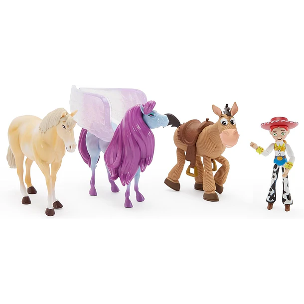 SET TOY STORY 5 JESSIE Y 3 CABALLOS DISNEY 4 FIGURAS 1