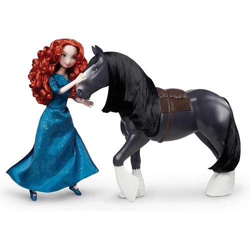 SET DISNEY PIXAR VALIENTE MUÑECA MÉRIDA Y CABALLO ANGUS