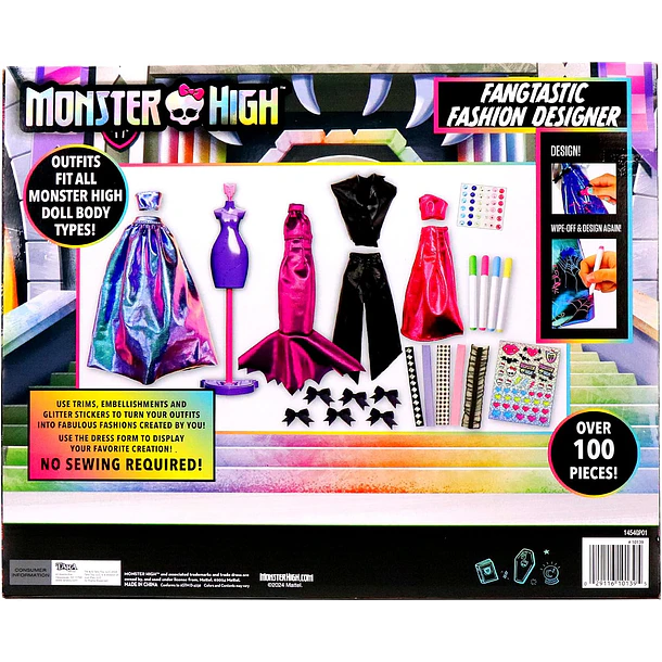 SET DISEÑADOR DE MODA MONSTER HIGH KIT CREATIVO 6