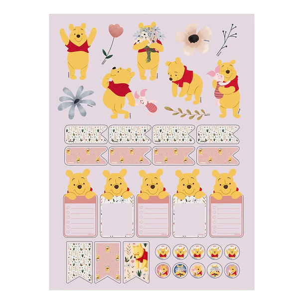 SET LIBRETA BOLÍGRAFO STICKERS WINNIE THE POOH ASCOTT 5