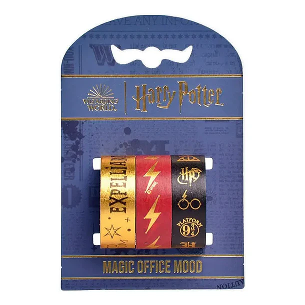 PACK 3 CINTAS ADHESIVAS DECORATIVAS HARRY POTTER MOOVING 1