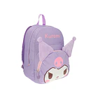 MOCHILA KUROMI JUVENIL LAVANDA CON OREJAS DE PELUCHE 2
