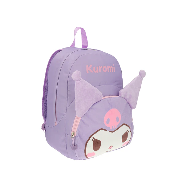MOCHILA KUROMI JUVENIL LAVANDA CON OREJAS DE PELUCHE 2