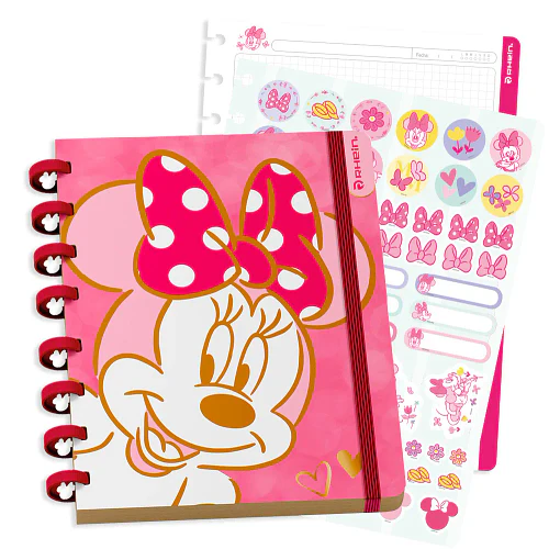 CUADERNO CARTA MINNIE BOW 80 HOJAS 5 MM DISCOS RHEIN