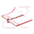 CUADERNO CARTA MINNIE BOW 80 HOJAS 5 MM DISCOS RHEIN 3