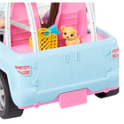 BARBIE Y AMIGA CON JEEP CELESTE Y ACCESORIOS MATTEL 2