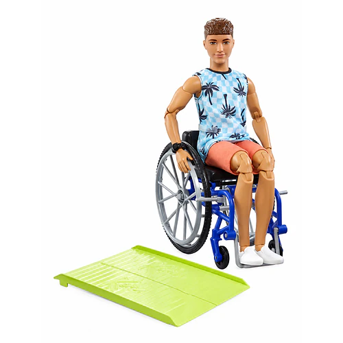 KEN BARBIE FASHIONISTA 195 SILLA DE RUEDAS MATTEL