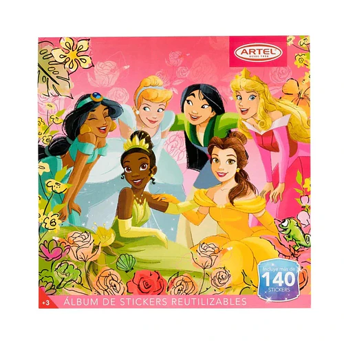 ÁLBUM STICKERS REUTILIZABLES DISNEY PRINCESAS ARTEL