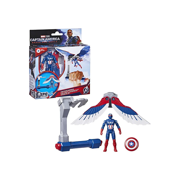 CAPITÁN AMÉRICA VUELO CONTROLADO MARVEL EPIC HERO SERIES 7