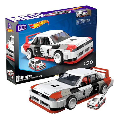 MEGA HOT WHEELS AUDI 90 QUATTRO IMSA GTO 973 PIEZAS