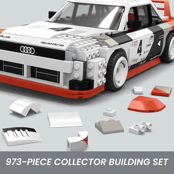 MEGA HOT WHEELS AUDI 90 QUATTRO IMSA GTO 973 PIEZAS 5