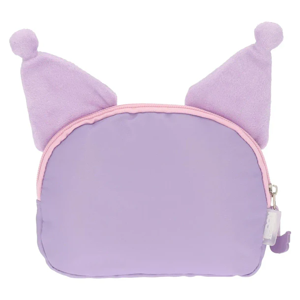 ESTUCHE ESCOLAR KUROMI LILA DE PELUCHE 3