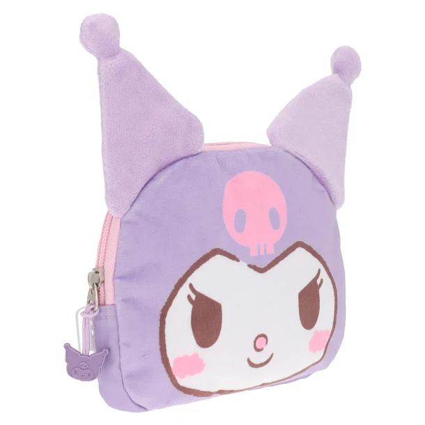 ESTUCHE ESCOLAR KUROMI LILA DE PELUCHE 2