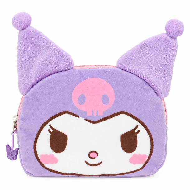 ESTUCHE ESCOLAR KUROMI LILA DE PELUCHE 1