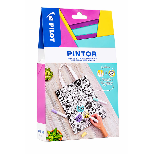SET PILOT PINTOR PARA PINTAR BOLSO 3 MARCADORES 1