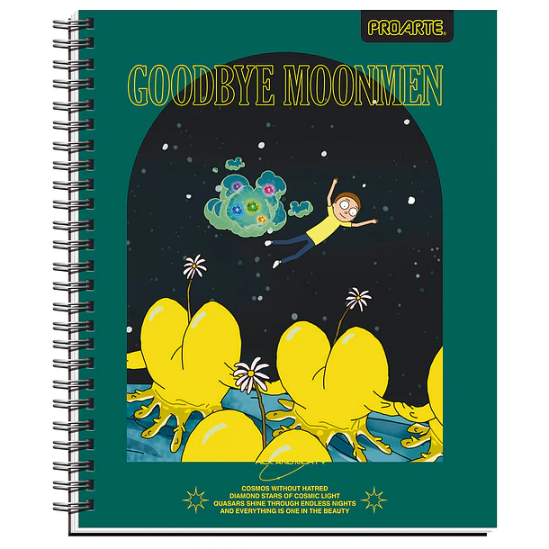 CUADERNO UNIVERSITARIO PROARTE 7MM 100H RICK AND MORTHY 10