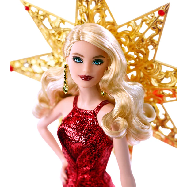 BARBIE HOLIDAY 2017 COLECCIONISTA VESTIDO ROJO MATTEL DYX39 6