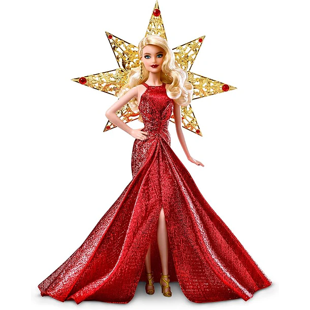 BARBIE HOLIDAY 2017 COLECCIONISTA VESTIDO ROJO MATTEL DYX39 7