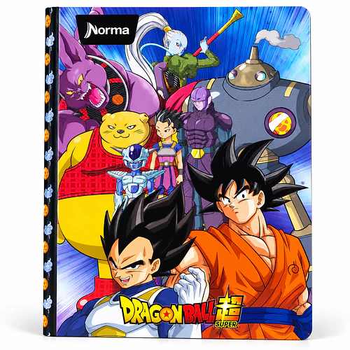 CUADERNO NORMA DRAGON BALL Z COMPOSICIÓN 1 LÍNEA 90 HOJAS