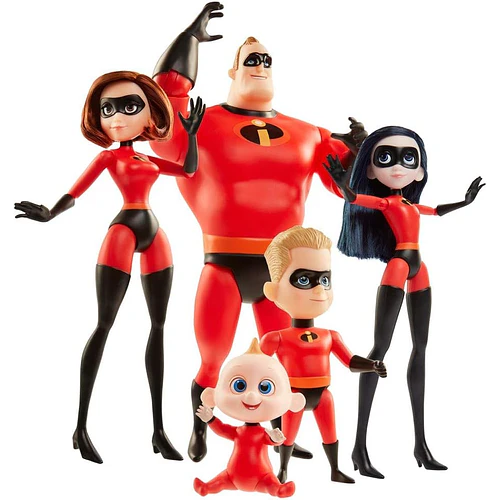 LOS INCREÍBLES 2 PACK FAMILIA 5 FIGURAS JAKKS PACIFIC