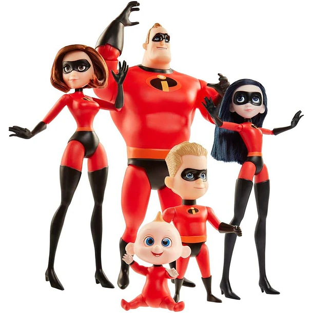LOS INCREÍBLES 2 PACK FAMILIA 5 FIGURAS JAKKS PACIFIC 1