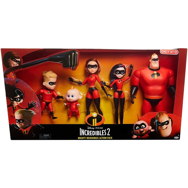 LOS INCREÍBLES 2 PACK FAMILIA 5 FIGURAS JAKKS PACIFIC 5