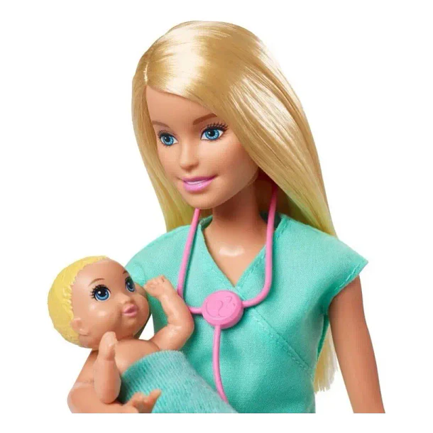 BARBIE DOCTORA DE BEBÉS CON 2 BEBÉS Y ACCESORIOS 2