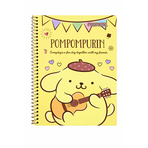 CUADERNO TRIPLE CARTA PROARTE 7MM 150H POMPOMPURIN 