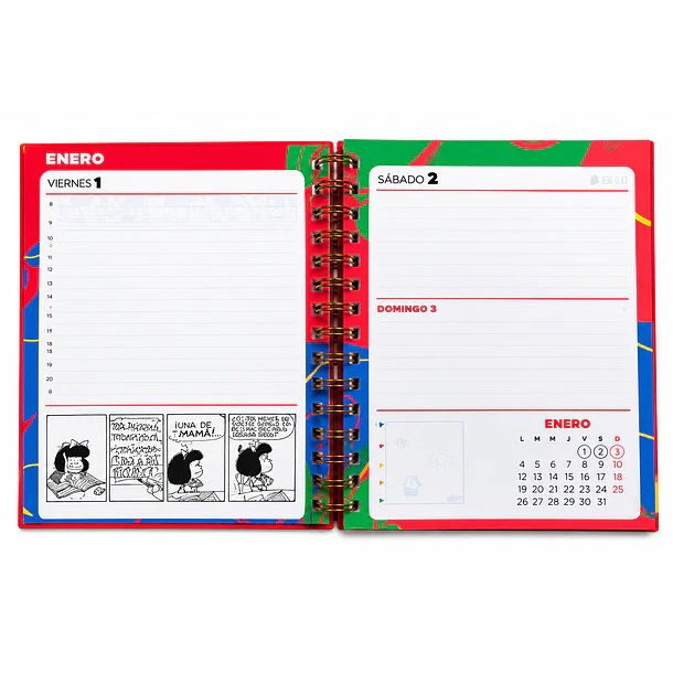 AGENDA MAFALDA Y CIA. 2026 PREMIUM PAPER 3