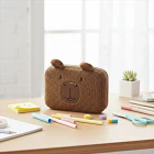 ESTUCHE MOOVING CAPYBARA DOBLE CIERRE CAFÉ 6