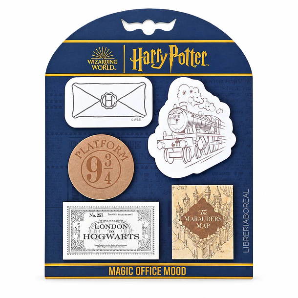 SET NOTAS ADHESIVAS HARRY POTTER MOOVING 125 HOJAS 1
