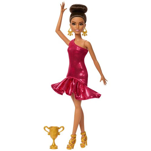 BARBIE BAILARINA DE SALÓN CON VESTIDO Y TROFEO MATTEL 2