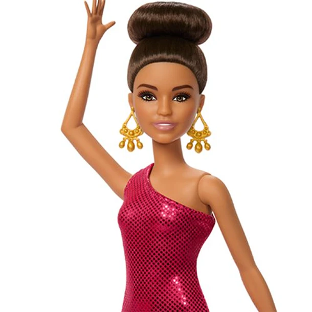 BARBIE BAILARINA DE SALÓN CON VESTIDO Y TROFEO MATTEL 3