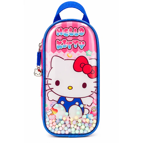 ESTUCHE HELLO KITTY KEEP 3 COMPARTIMIENTOS ROSADO