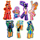 SET STICKERS ONE PIECE TORRE 7 UNIDADES PARA NOTEBOOK 1