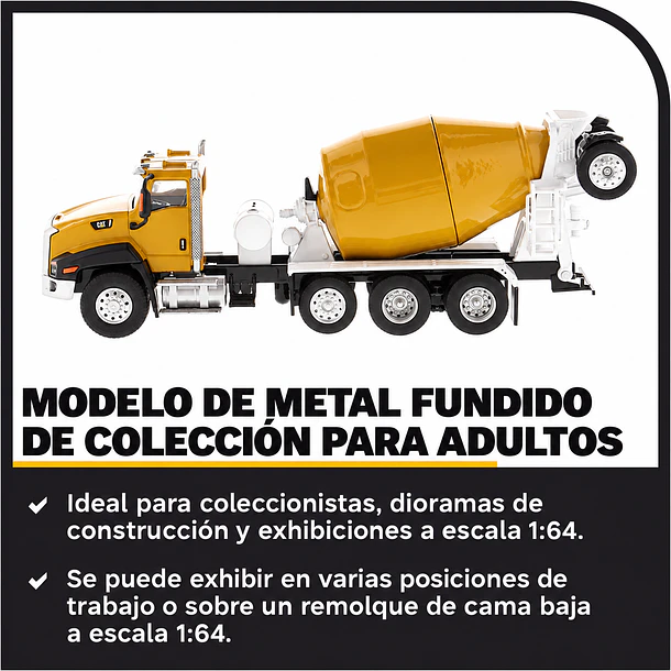 CAMIÓN MEZCLADOR CAT CT660 MCNEILUS BRIDGEMASTER 1:64 3