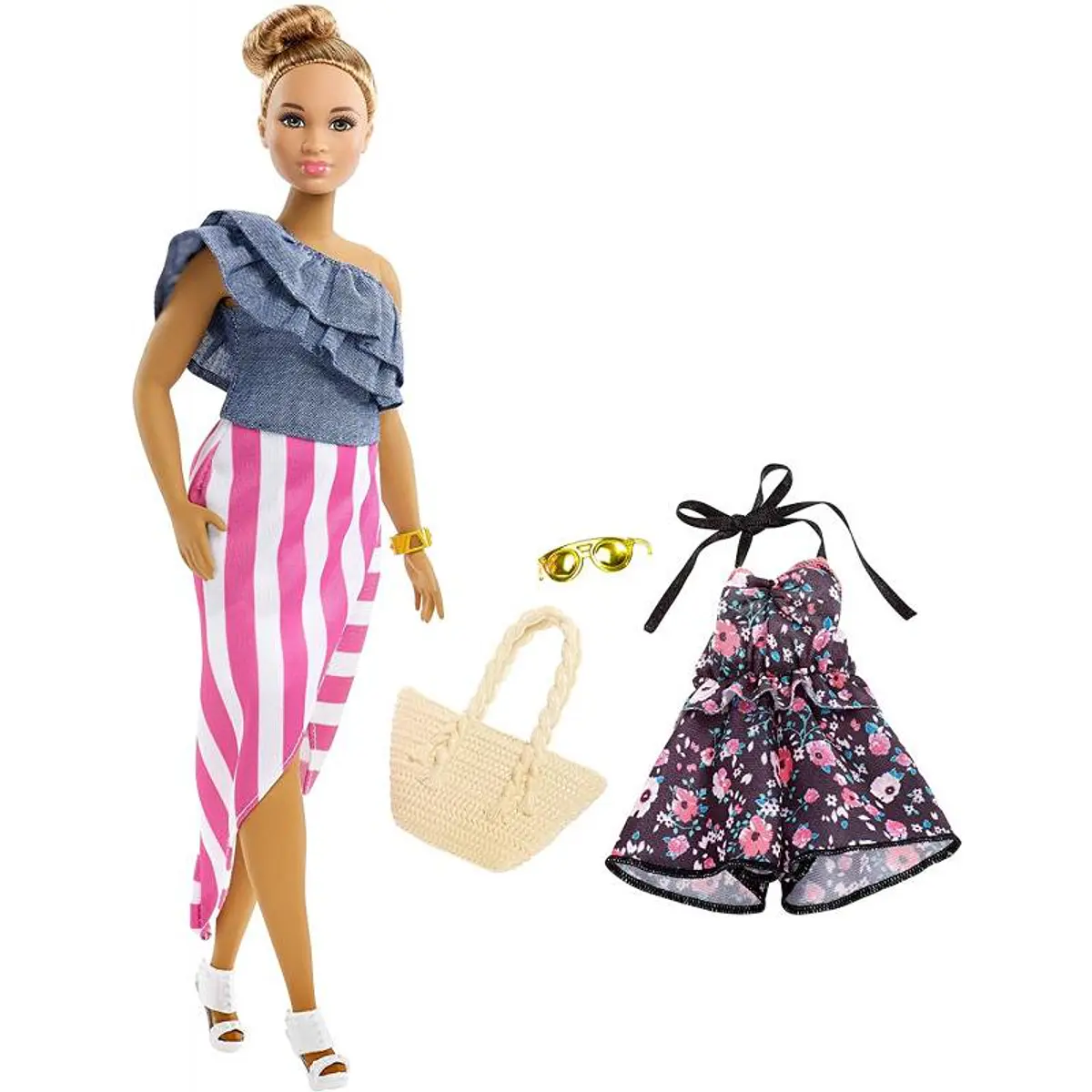 Muñeca Barbie Fashionistas 102 Con Ropa Extra Mattel Copiar | ISA TOYS ...