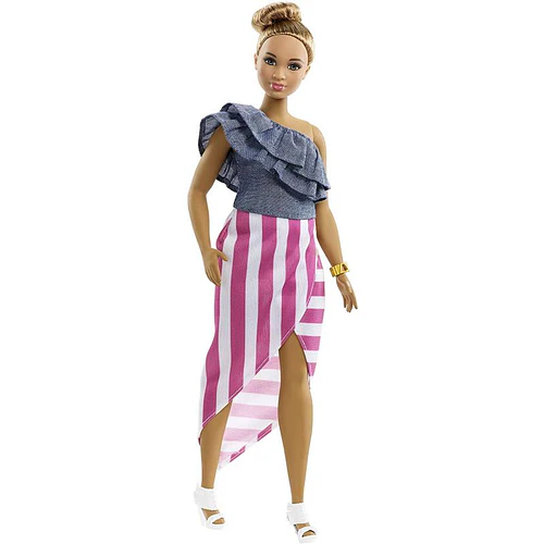 MUÑECA BARBIE FASHIONISTAS 102 CON CAMBIO DE ROPA MATTEL