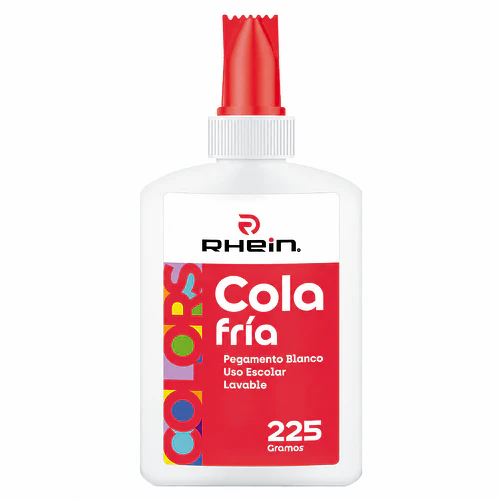 COLA FRÍA RHEIN 225 G PEGAMENTO BLANCO ESCOLAR LAVABLE