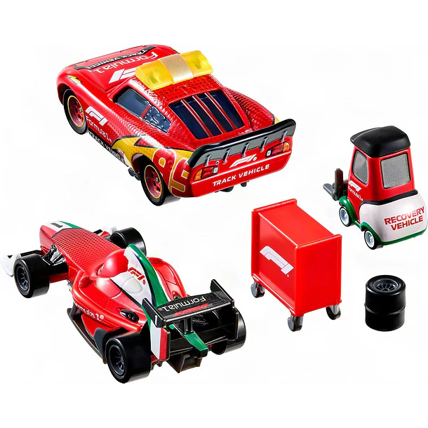 MATTEL DISNEY PIXAR CARS F1 PACK 3 VEHÍCULOS CON ACCESORIOS 3