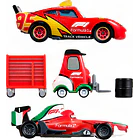 MATTEL DISNEY PIXAR CARS F1 PACK 3 VEHÍCULOS CON ACCESORIOS 4