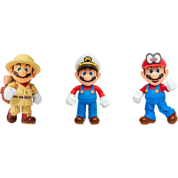 SUPER MARIO ODYSSEY PACK 3 FIGURAS 11 CM JAKKS PACIFIC 1
