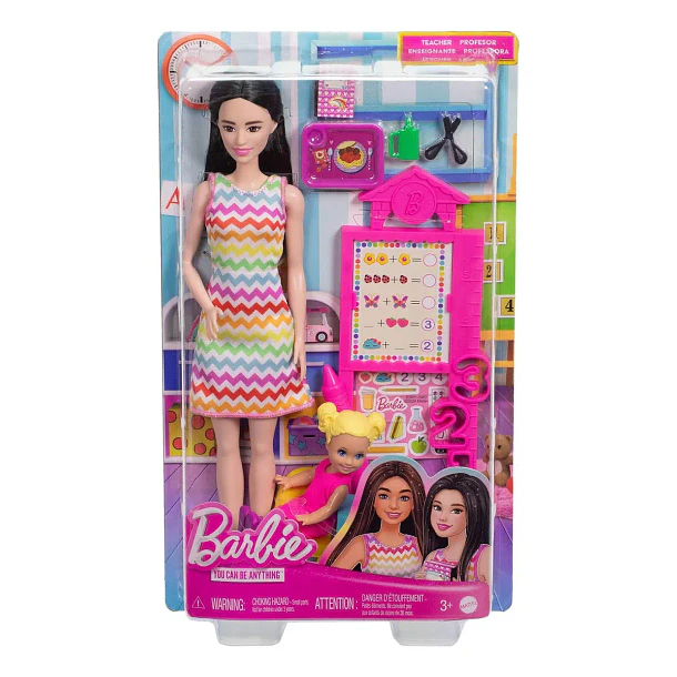 BARBIE MAESTRA PROFESORA CON ALUMNA Y ACCESORIOS MATTEL 3