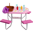 BARBIE SET DE PICNIC CON MESA, BANCOS Y ACCESORIOS 1