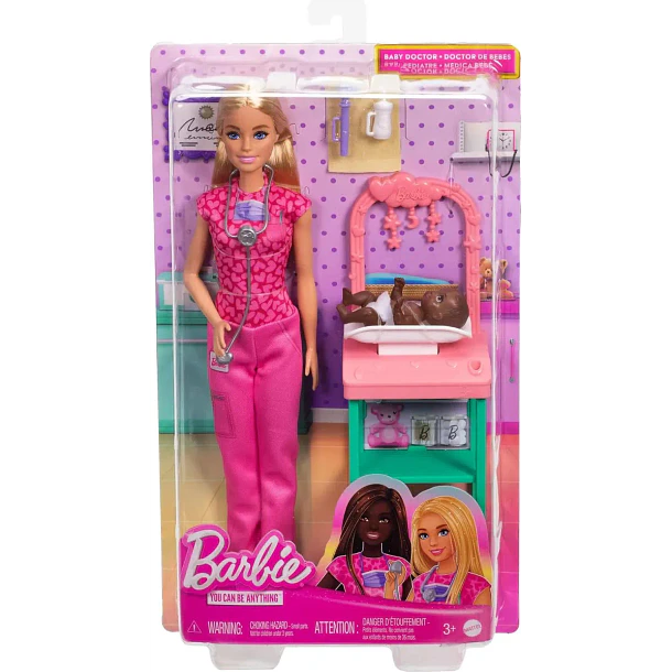 BARBIE DOCTORA DE BEBÉS MATTEL – SET CON BEBÉ Y ACCESORIOS 5